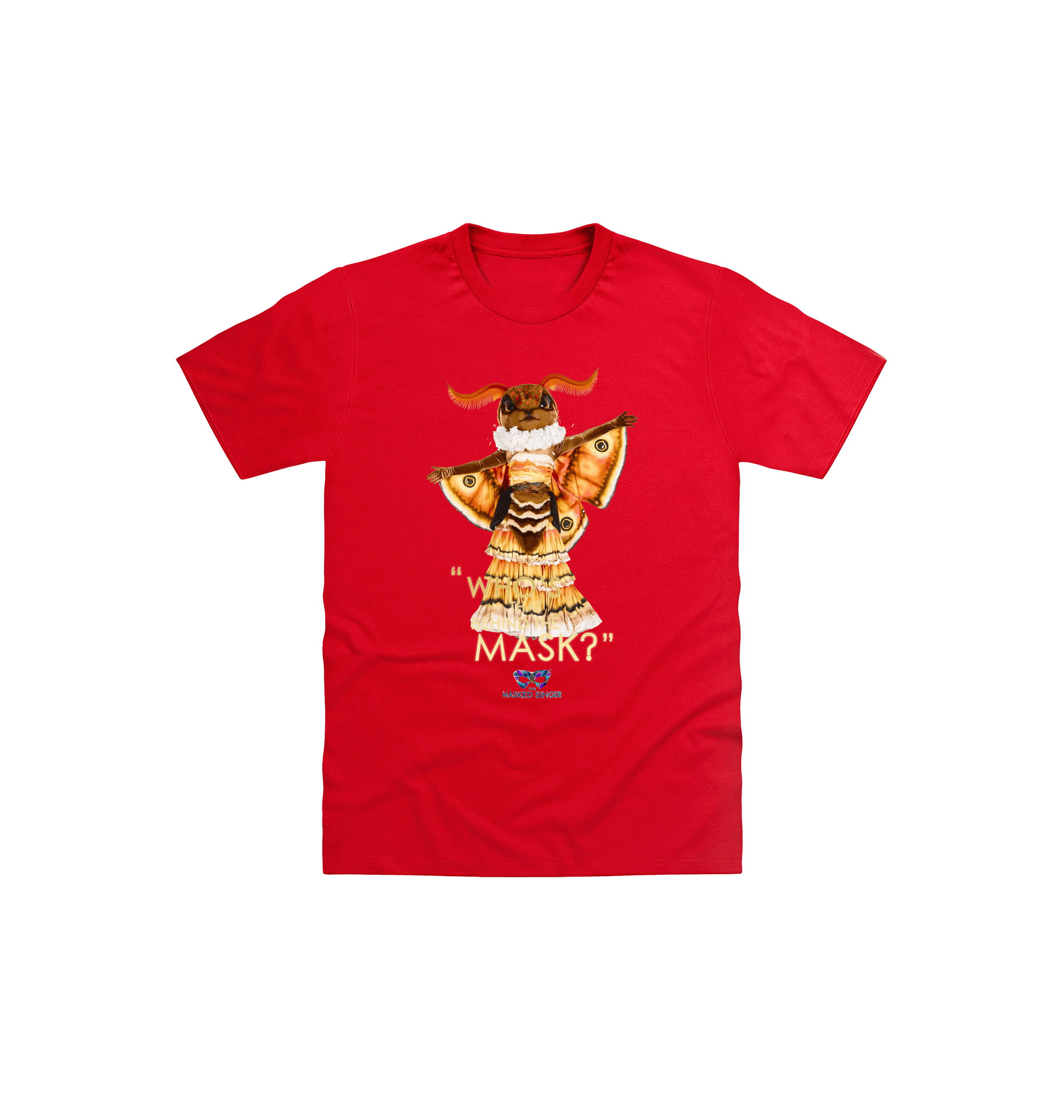 Red Printed Kids T-Shirt Front